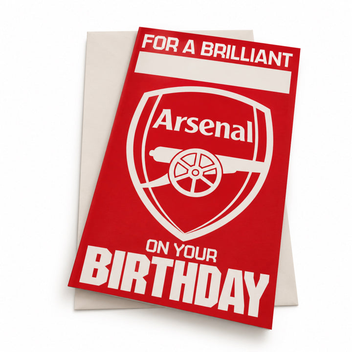 Arsenal For A Brilliant On Your Personalised Birthday Card