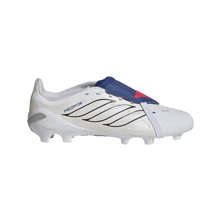 Predator League Fold-Over Tongue FG Boots Kids - Metallic / White / Royal Blue