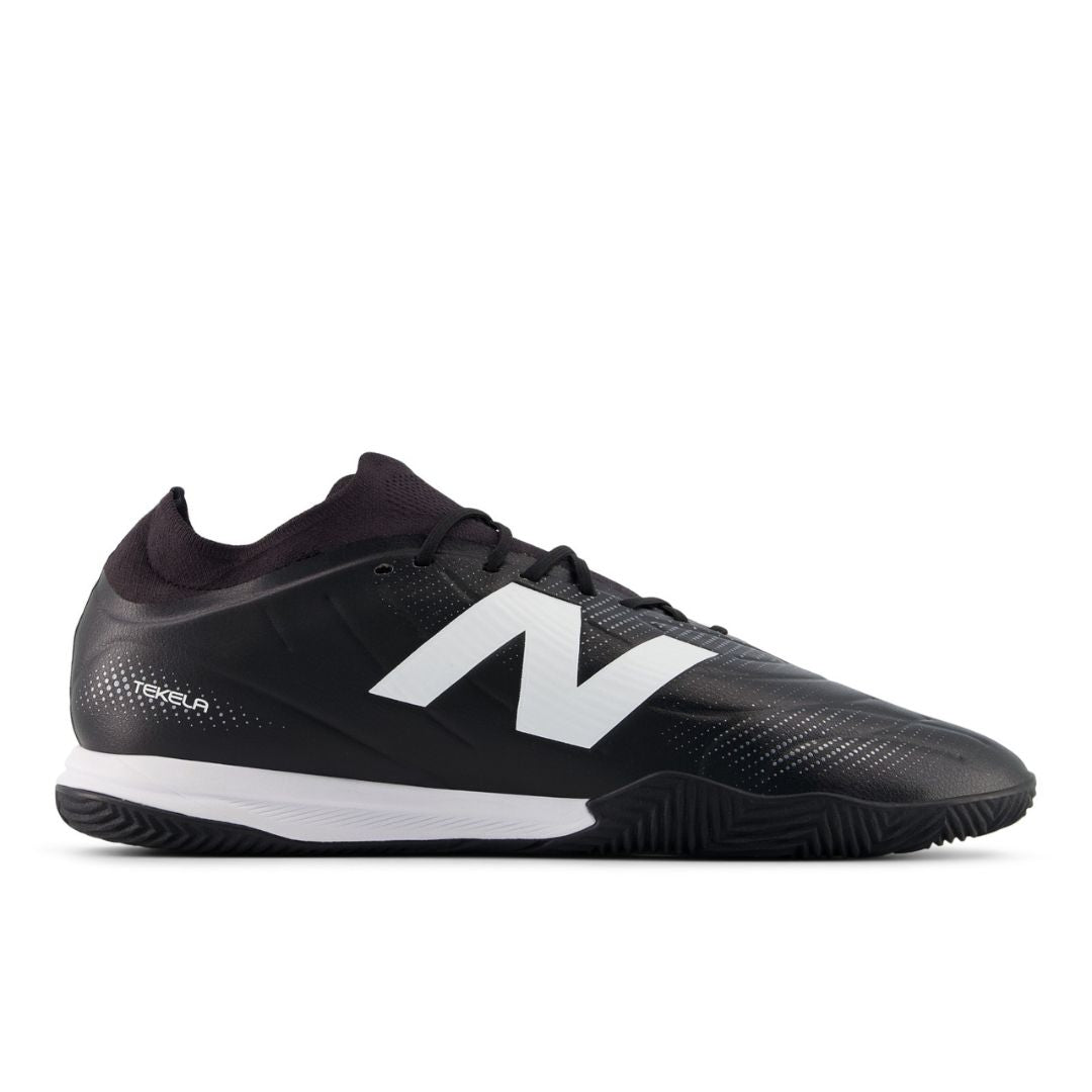 New Balance Tekela Team V5 2E-Width Indoor Football Shoes - Black/White