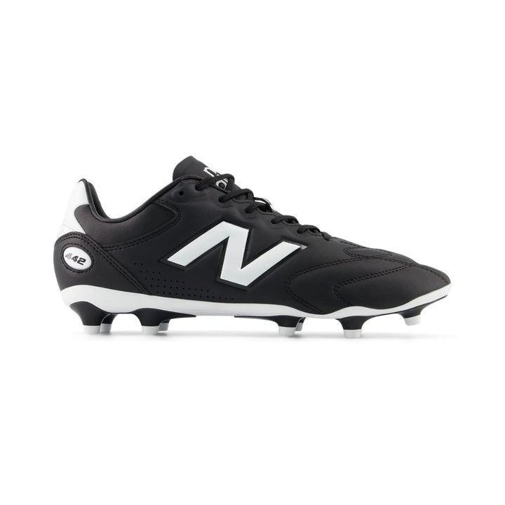 442 Pro Firm Ground Football Boot -  2E Width - Black / White