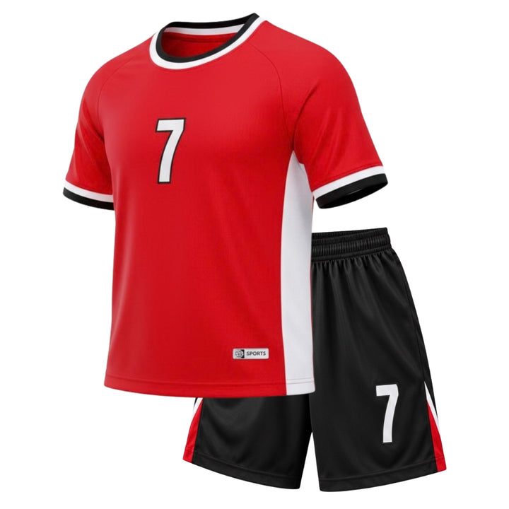 Ronaldo 7 Fan Training Set - Red / Black / White