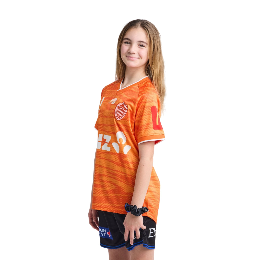 Auckland FC 25/26 Gk Orange Replica Jersey - Youth