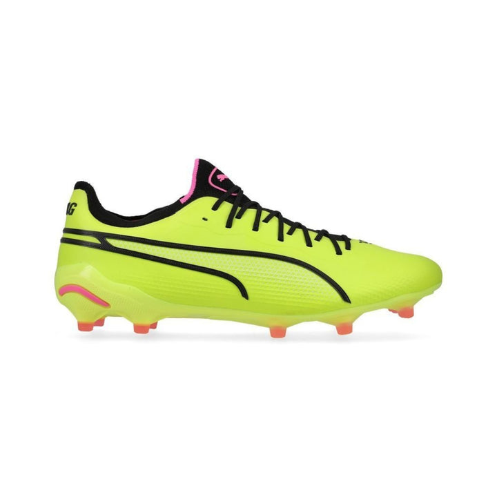 Puma King Ultimate FG/AG Boots - Electric Lime / Puma Black / Poison Pink