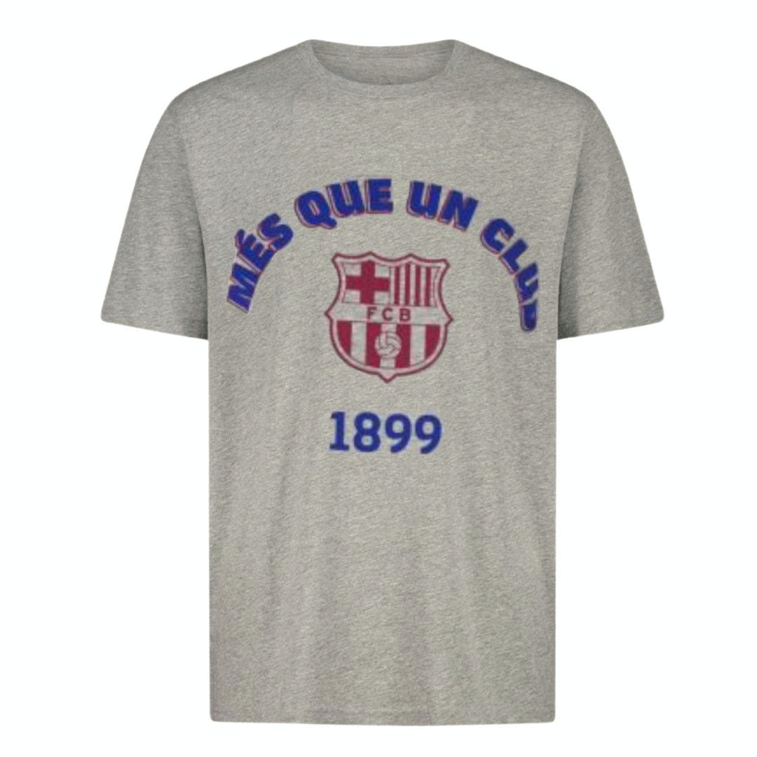 Barcelona Mes Que Un Club T Shirt - Grey