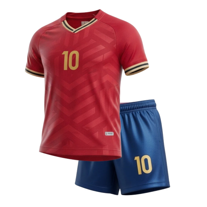 Lamine Yamal 10 Fan Training Set - Maroon / Gold