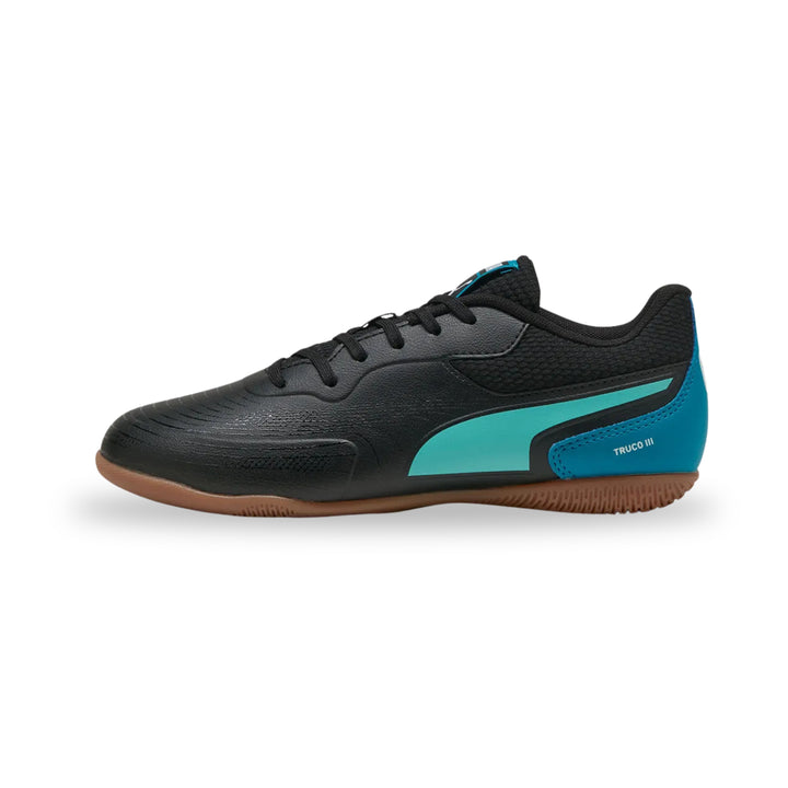 Puma Truco lll Jr Indoor Shoes - Black / Aquatic Tropical Blue