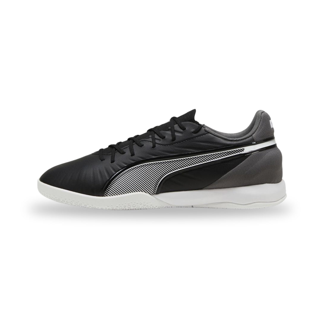 Puma Futsal - King Match IT  - PUMA WHITE/PUMA BLACK/COOL DARK GREY