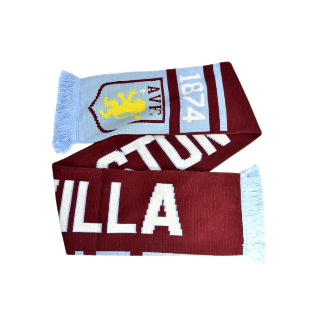 Aston Villa Jacquard Nero Knit Scarf