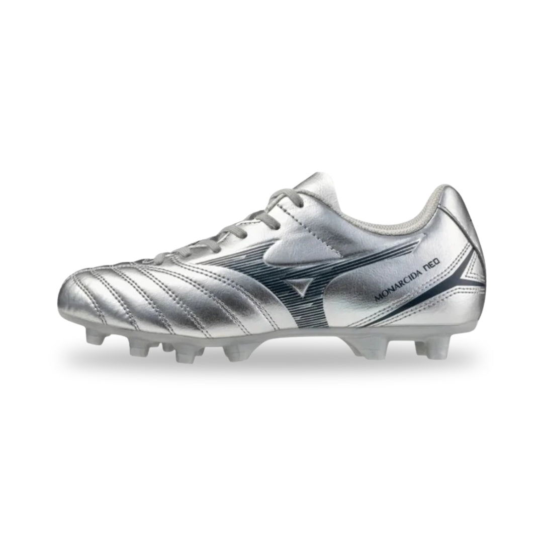 Mizuno Monarcida Neo III Select Firm Ground Junior - Silver