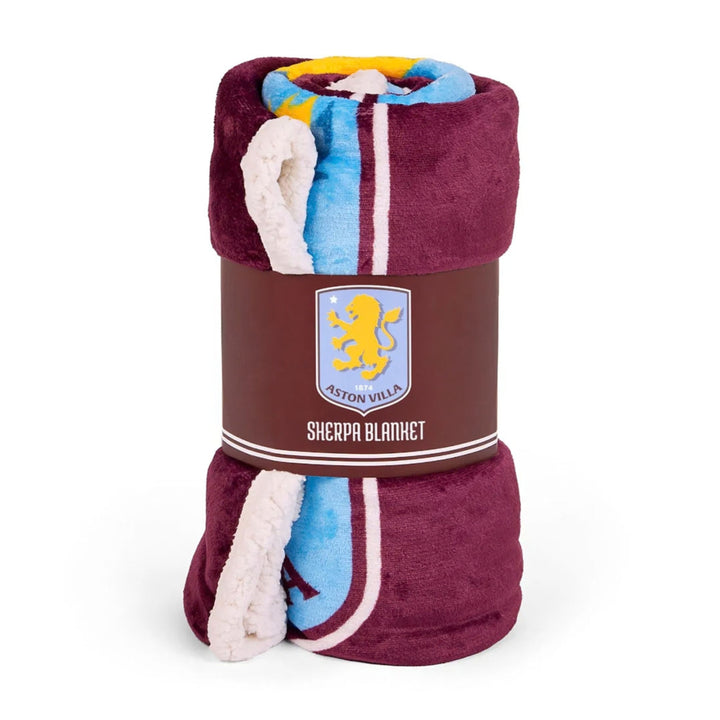 Aston Villa FC Sherpa Fleece Blanket