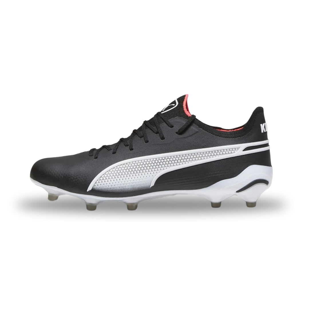 Puma King Ultimate FG/AG Boots - Puma Black / Puma White / Fire Orchard