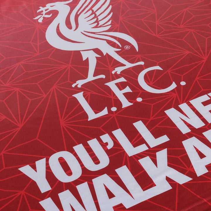 Liverpool FC Slogan Sherpa Fleece Blanket