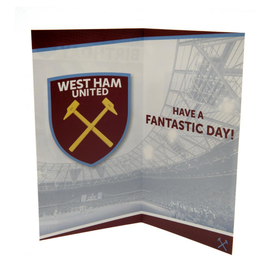 West Ham United FC Birthday Card