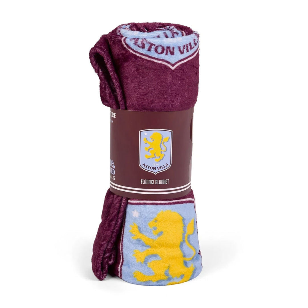 Aston Villa FC Multi Crest Fleece Blanket