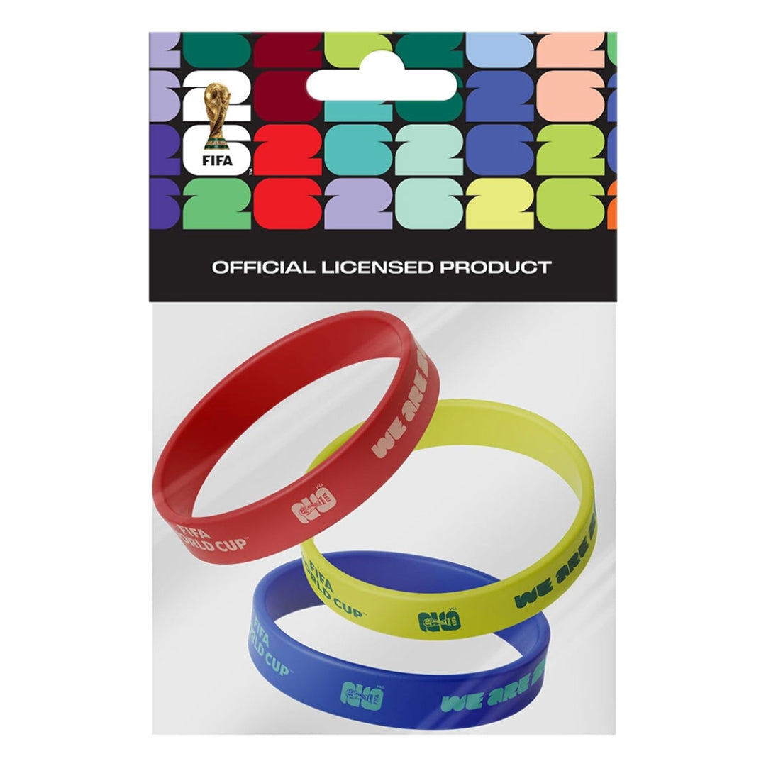 FIFA World Cup 2026 Silicone Wristband Set