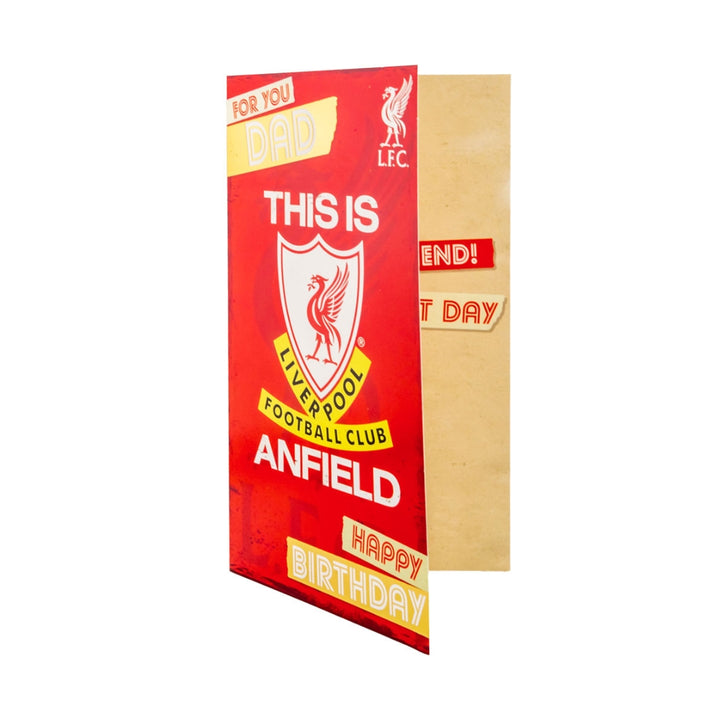 Liverpool FC Dad Birthday Card