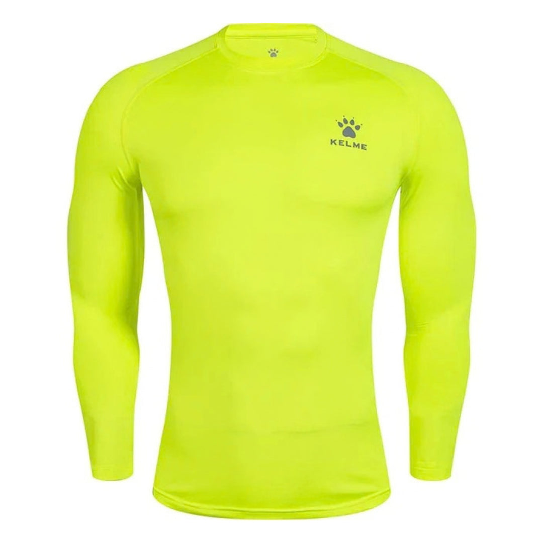 Kelme Long Sleeve Tight Baselayer - Neon Yellow