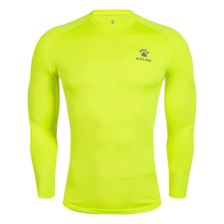 Kelme Long Sleeve Tight Baselayer - Neon Yellow