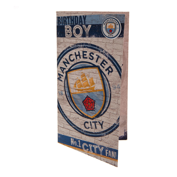 Manchester City FC Boy Birthday Card