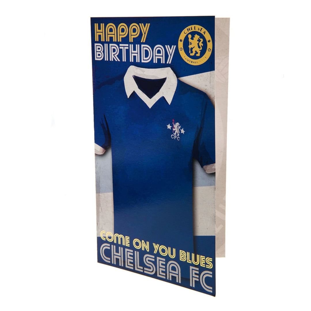 Chelsea FC Birthday Card Retro