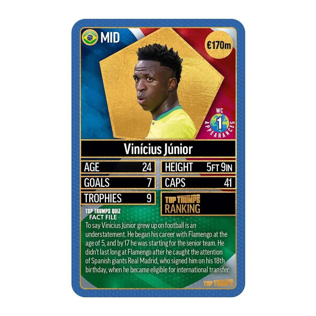 Top Trumps World Football Stars Top 200 Card Game – Chrome Blue