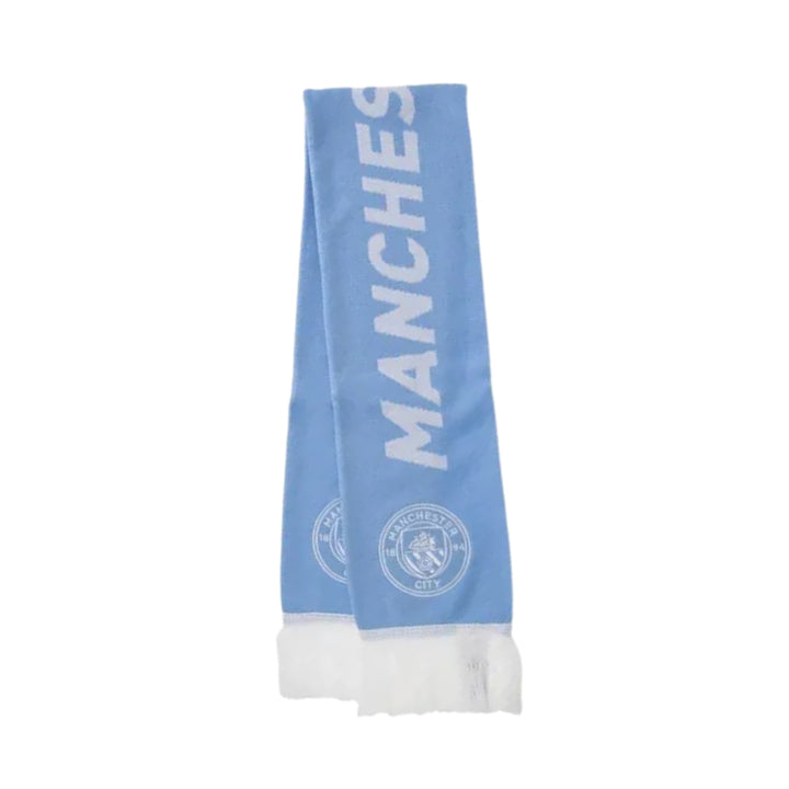 MCFC Ess Scarf - Team Light Blue / White