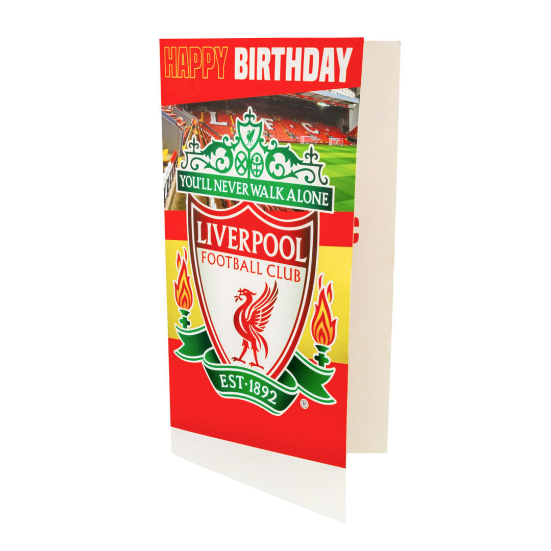 Liverpool FC Personalised Birthday Card