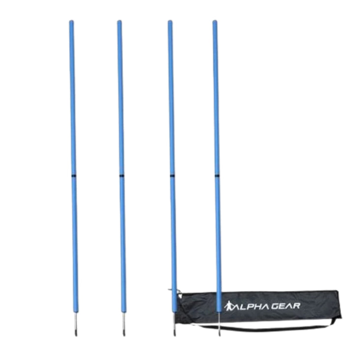 Alpha Agility Pole - Spring x 4 (Blue)