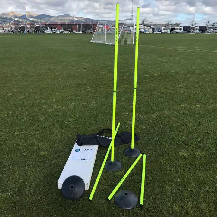 Alpha Agility Poles With Rubber Base - 4 Pack