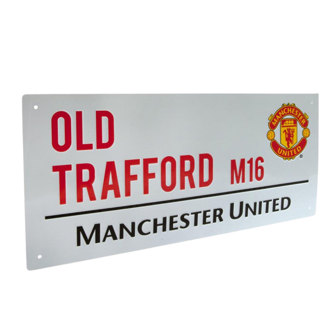 Manchester United FC Metal Light Street Sign