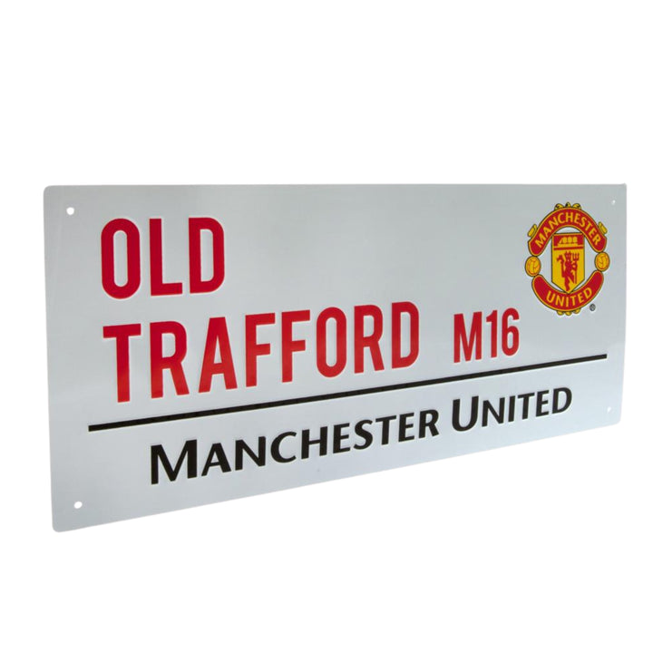 Manchester United FC Metal Light Street Sign