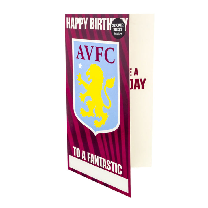 Aston Villa FC Personalised Birthday Card