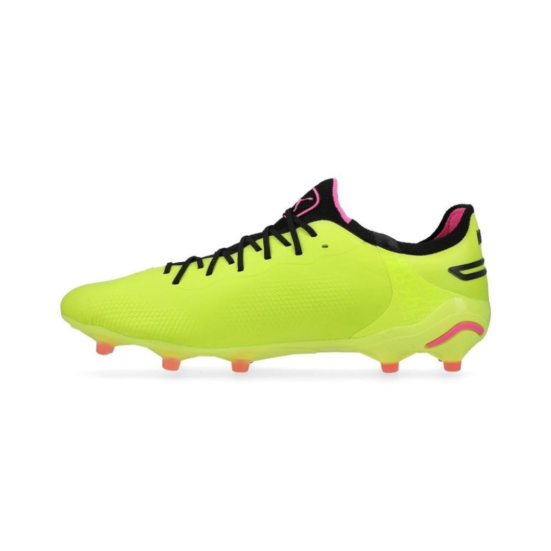 Puma King Ultimate FG/AG Boots - Electric Lime / Puma Black / Poison Pink