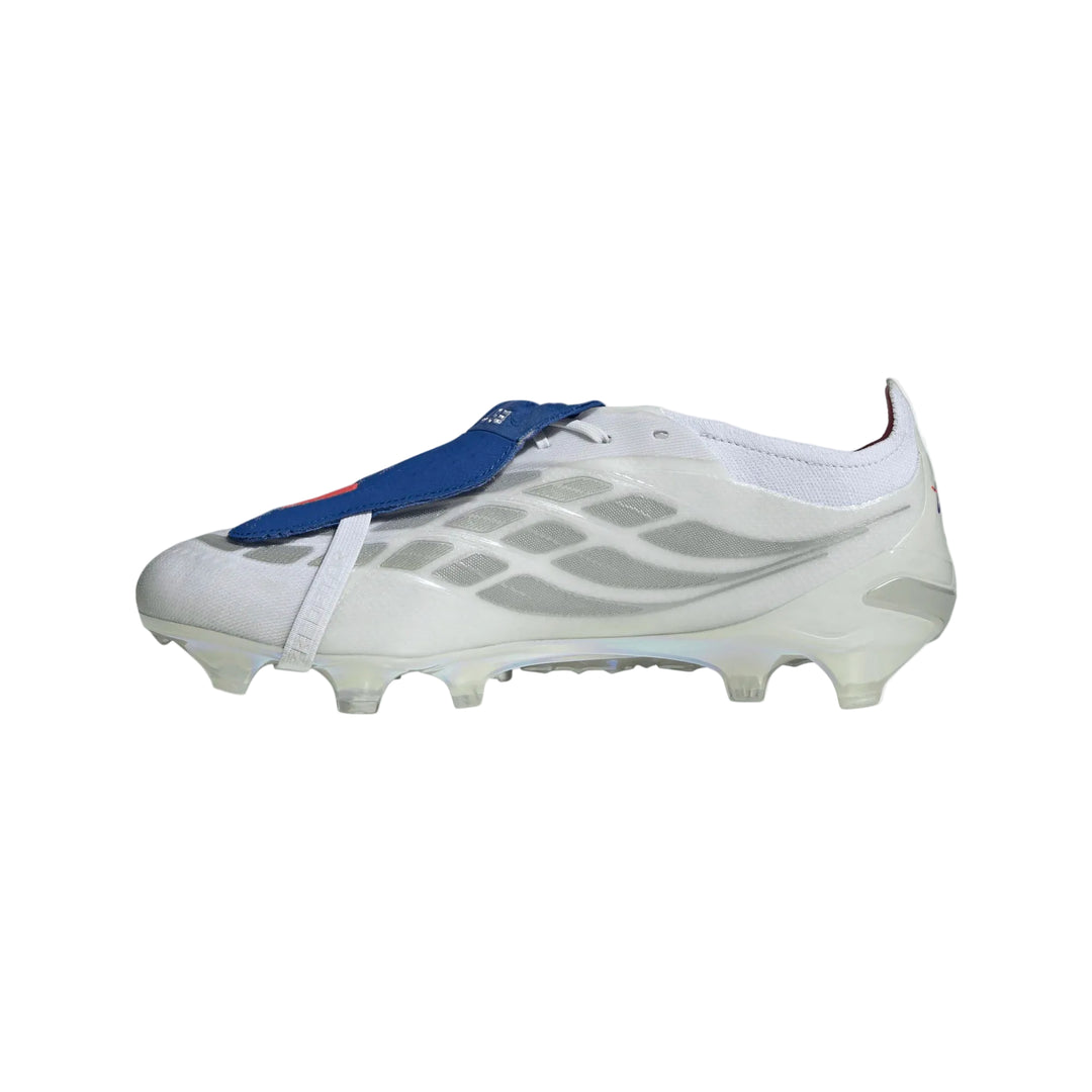 Predator Elite Fold-Over Tongue FG Boots - White / Metallic / Blue