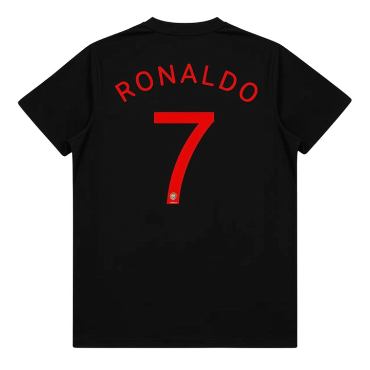Ronaldo 7 Printed Tee - Black