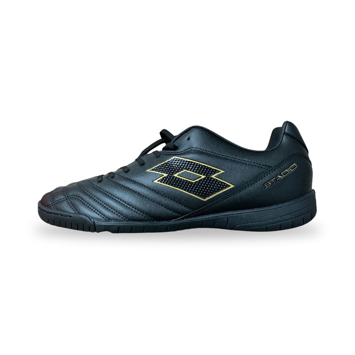 Lotto Stadio 705 Futsal Shoes - Black / Met Gold