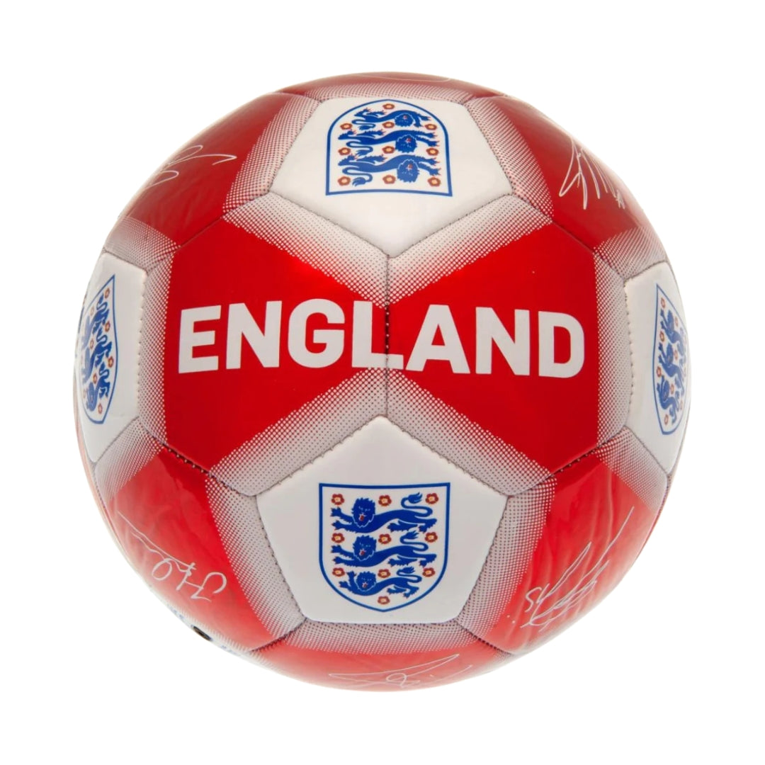 England FA Red & White Signature Football