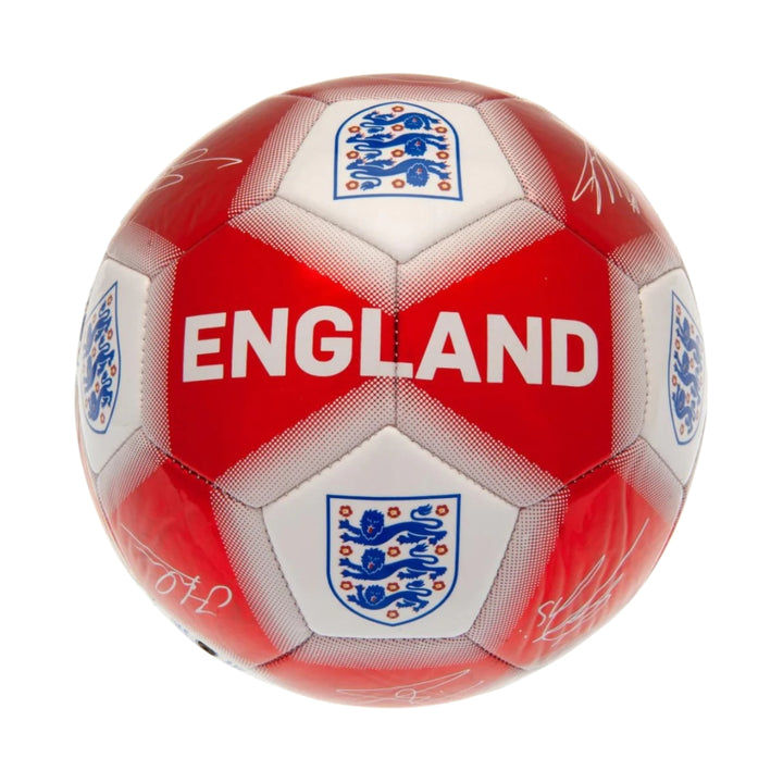 England FA Red & White Signature Football