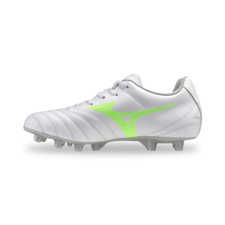 Mizuno Monarcida Neo III Select FG Junior - White / Gecko Green