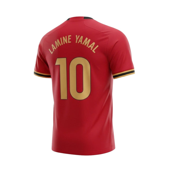 Lamine Yamal 10 Fan Training Set - Maroon / Gold