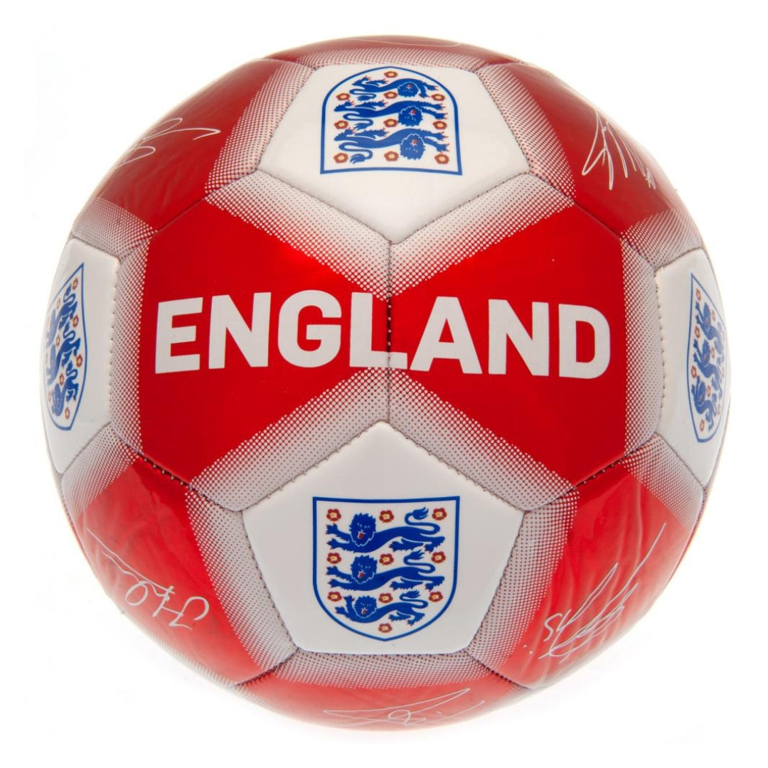 England FA Red & White Signature Football