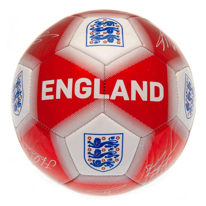England FA Red & White Signature Football