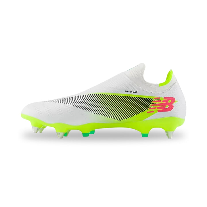 New Balance Furon Pro SG Boots - White / Pink / Yellow