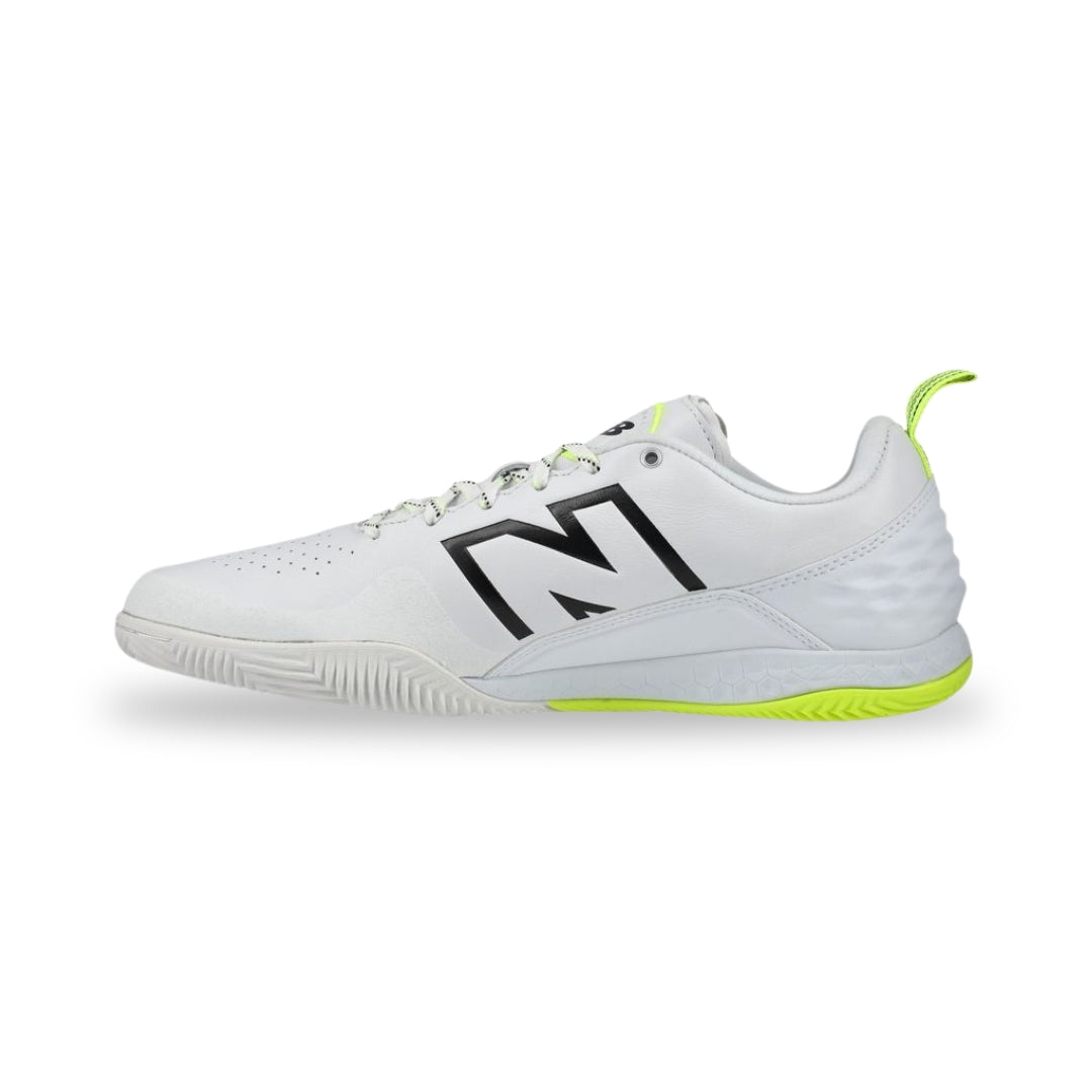New Balance Futsal - Audazo Pro IN V6 - White / Hi-Lite / Light Cyclone