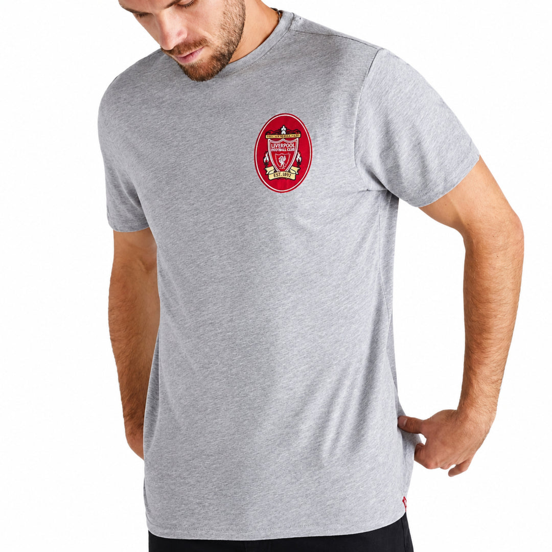 Liverpool FC 96/97 Crest Tee - Gray Marl