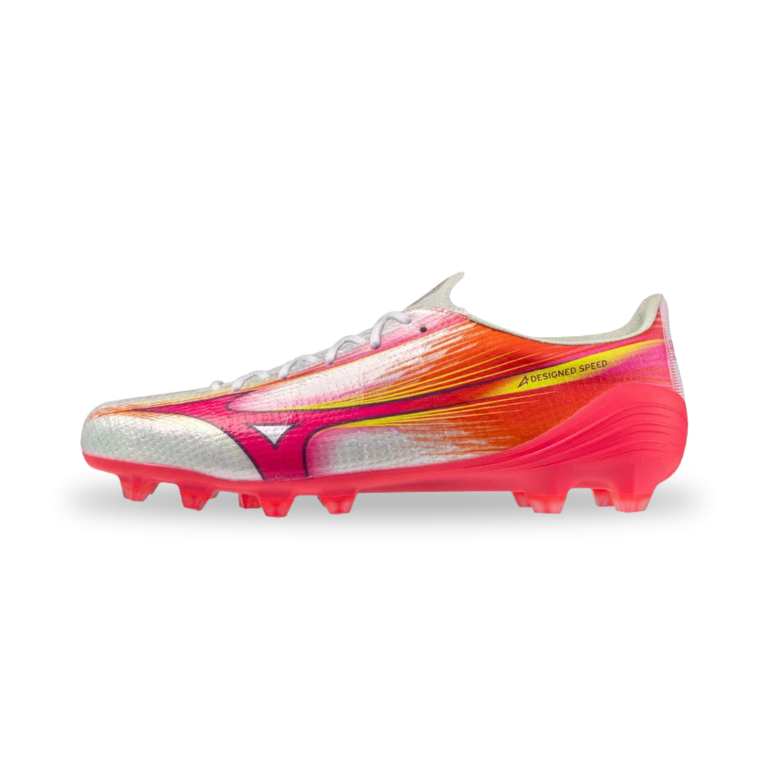 Mizuno Alpha lll Elite FG Boots - White / Pink Tetra / Fuchsia Purple