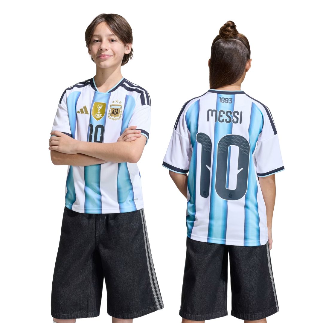 Adidas Argentina Messi 2026 World Cup Home Jersey - Youth