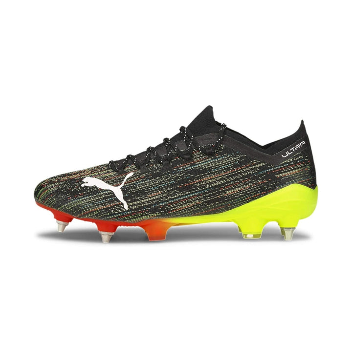Puma Ultra 1.2 MxSG Boots - Black / White / Yellow Alert