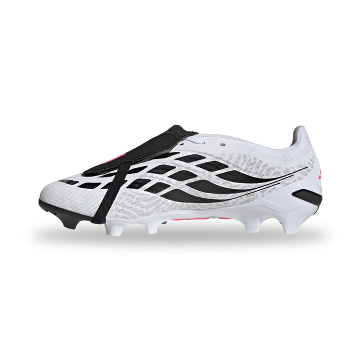 Adidas Predator League Fold-Over Tongue FG Boots – White / Solar Turbo / Black