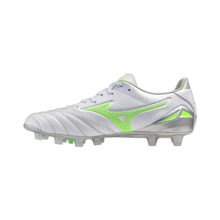 Mizuno Morelia Neo IV Pro FG - WHITE / GECKO GREEN